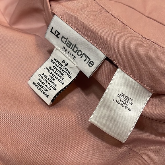 LIZ CLAIBORNE mars puffer vest with faux fur (23G9C57) - Picture 14 of 15